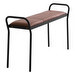 Anytwo Bench, Black / Vintage Cognac, W 100 cm