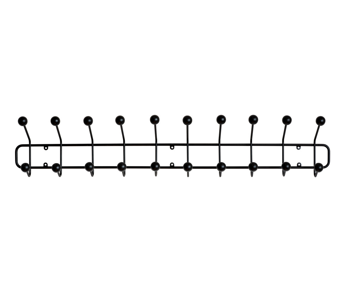 Maze Bill Horizontal Coat Rack Black, L