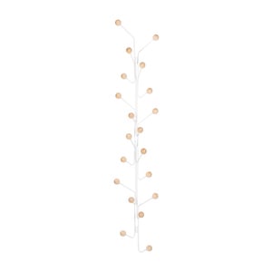 Bill Vertical Coat Rack, White/Birch