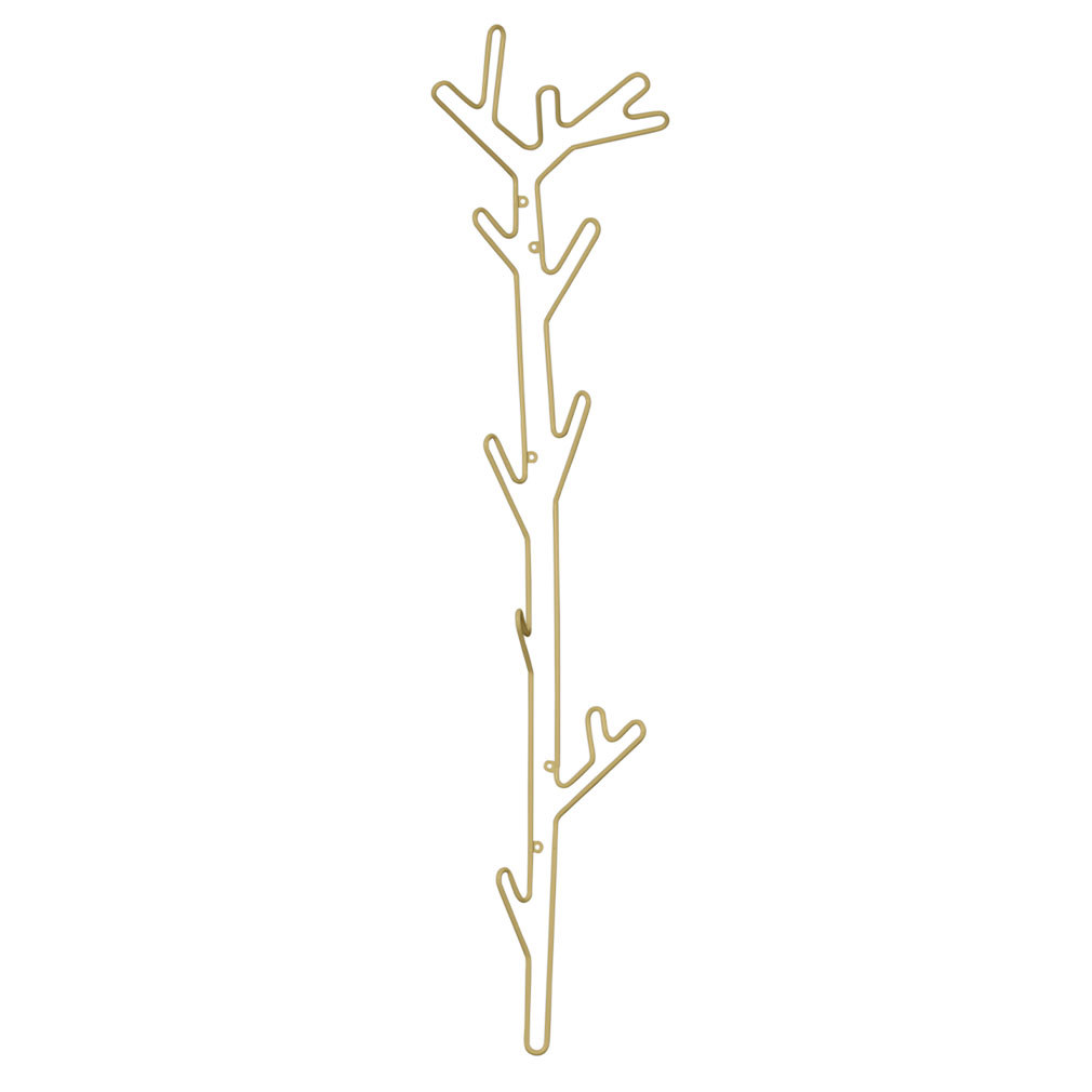 Maze Branch Wall Rack Yellow, H 117 cm
