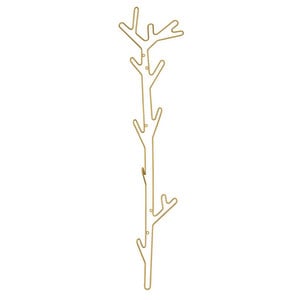 Branch Wall Rack, Yellow, H 117 cm