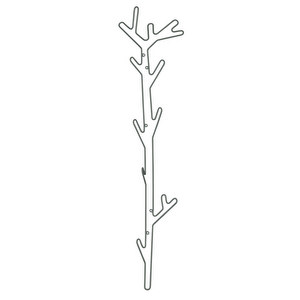 Branch Wall Rack, Green, H 117 cm