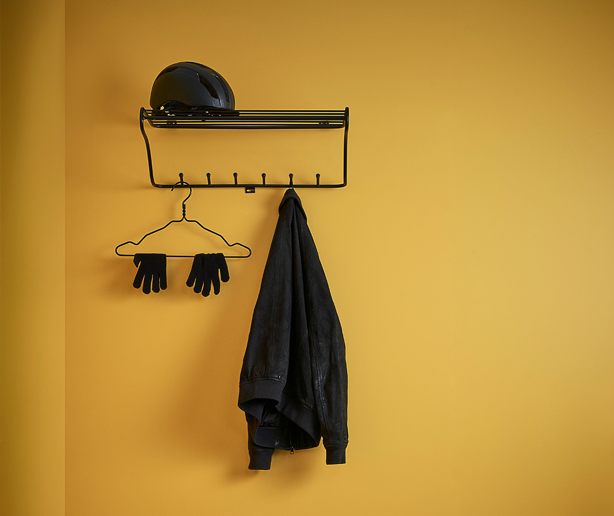 Maze Hat Rack Shelf Black Vepsalainen