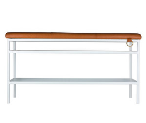 Nancy-penkki, white/cognac