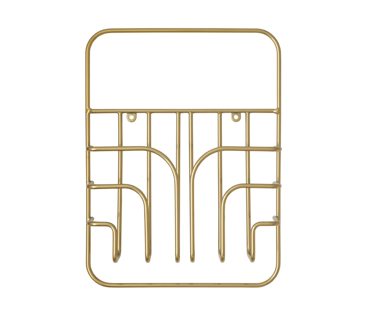 Maze Now-seinähylly brass matte, S