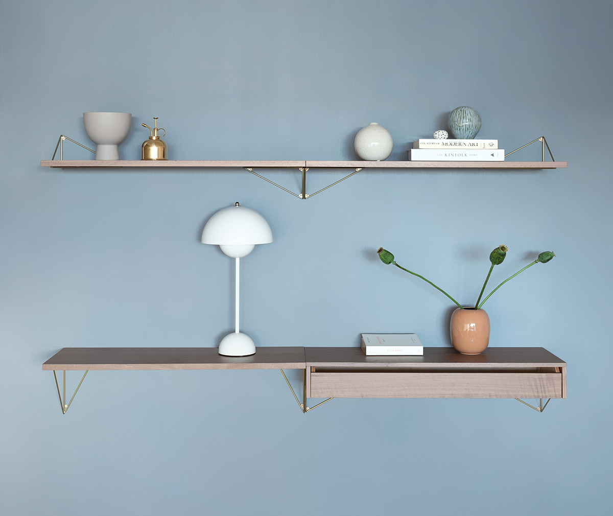 Maze Pythagoras Shelf, Walnut | Vepsäläinen