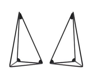 Pythagoras Brackets, Black, Set of 2