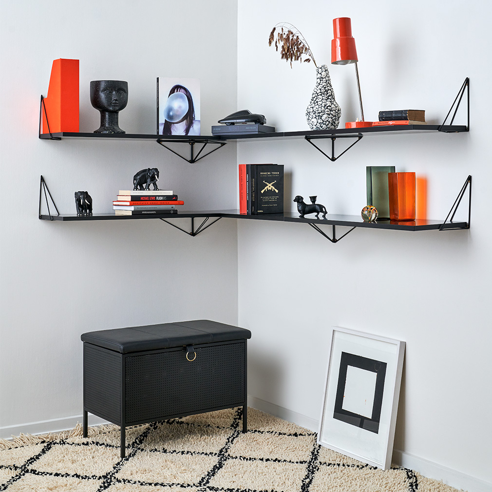 Maze Pythagoras Shelf, Black | Vepsäläinen
