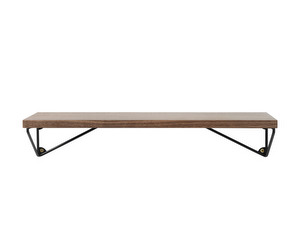 Pythagoras XS -seinähylly, walnut/black