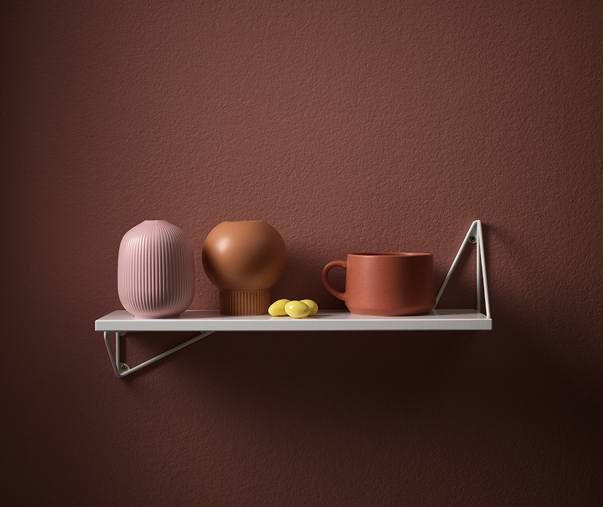 Maze Pythagoras Wall Shelf, White | Vepsäläinen