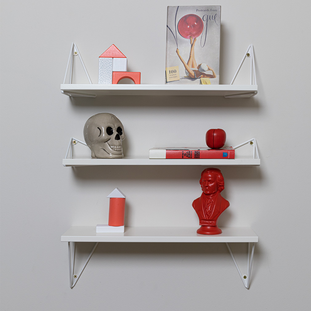 maze PYTHAGORAS SHELFホワイト Maze Pythagoras shelf, 80 x 20 cm, white | Finnish Design Shop
