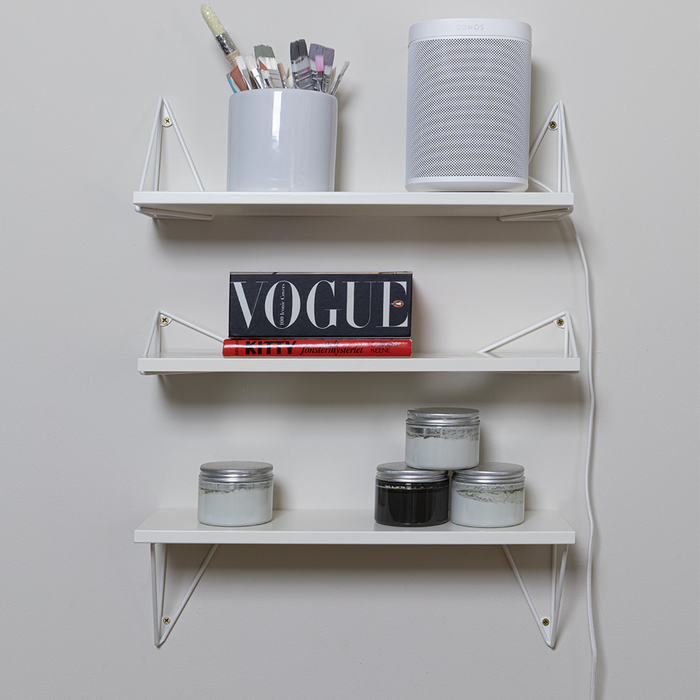 Maze Pythagoras Wall Shelf, White | Vepsäläinen