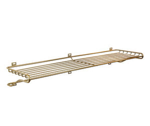 Shoe Shelf, Brass Matte, W 99 cm