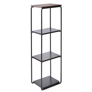 Mixrack Floor Shelf, Stained Oak / Black, L