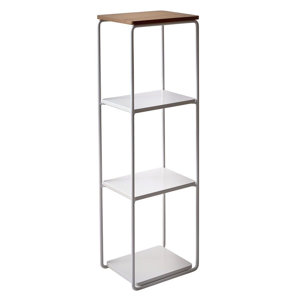 Maze Mixrack-lattiahylly tammi/valkoinen, L
