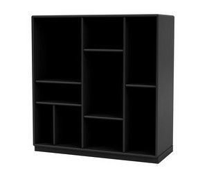 Compile Shelf, Black, Plinth 3 cm