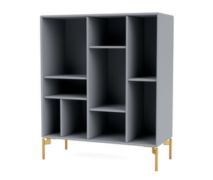 Compile Shelf, Graphic, Brass Legs