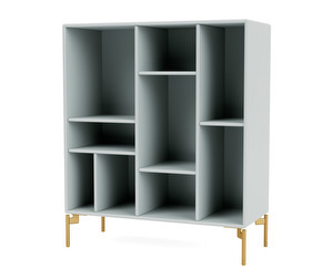 Compile Shelf, Oyster, Brass Legs