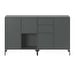 Couple Sideboard, Anthracite, Black Legs