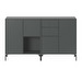 Couple Sideboard, Anthracite, Black Legs