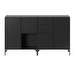 Couple Sideboard, Black, Black Legs