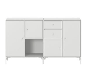 Couple Sideboard, New White, White Legs