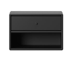 Dash Bedside Table, Black, Wall-Mounted