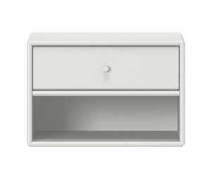 Dash Bedside Table, New White, Wall-Mounted