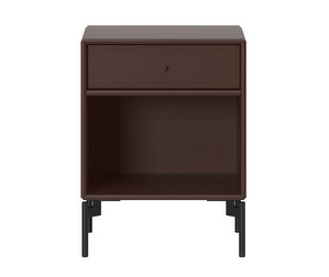 Dream Bedside Table, Balsamic, Black Legs