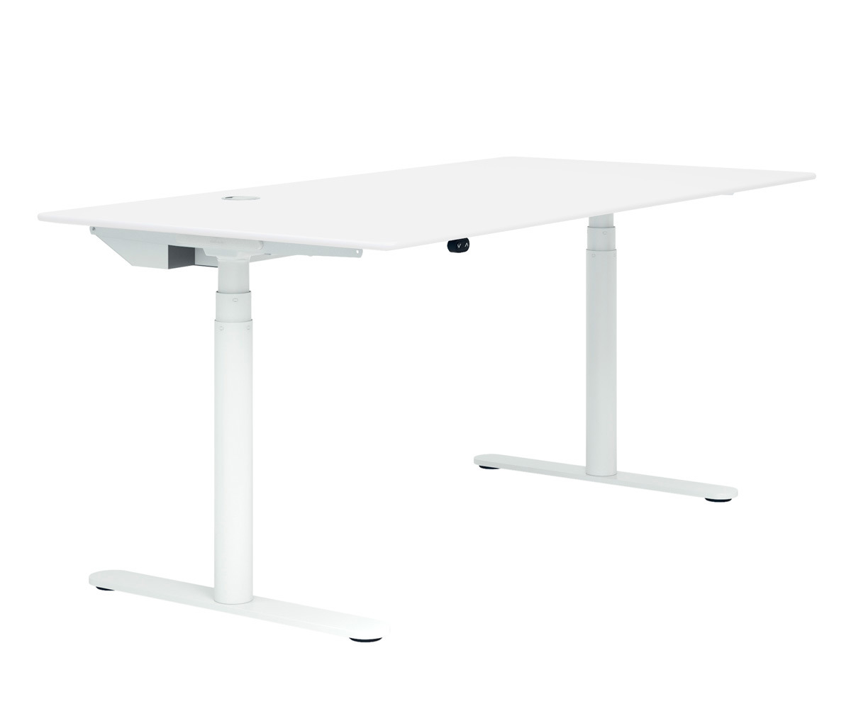 Montana HiLow 2 Electric Desk Snow/Snow, 80 x 160 cm