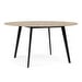 Table JW160, Solid Oak / Black, ø 160 cm