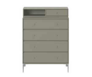 Keep Chest of Drawers, Fennel, Chrome Legs