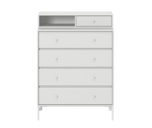 Keep Chest of Drawers, New White, White Legs