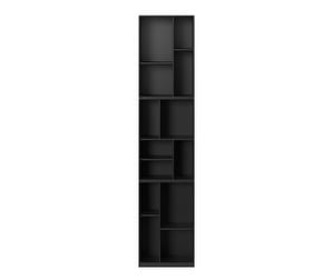 Loom-kirjahylly, black, sokkeli 3 cm