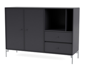 Montana Mega Sideboard, Anthracite, Chrome Legs