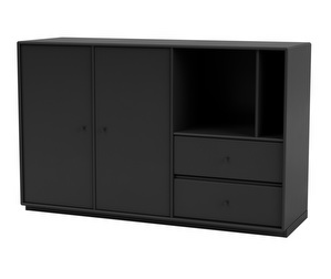 Montana Mega Sideboard, Black, Plinth 3 cm