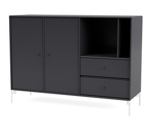 Montana Mega Sideboard, Anthracite, White Legs