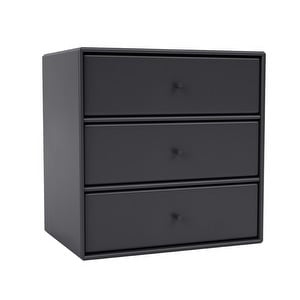 Montana Mini 1007 Chest of Drawers, Anthracite, 35 x 35 cm