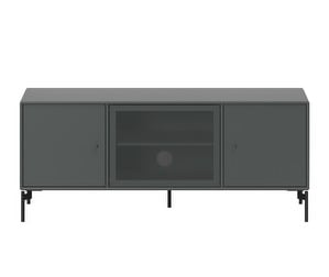 Octave I TV & Sound Unit, Anthracite, Black Legs