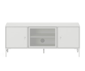 Octave I TV & Sound Unit, New White, White Legs