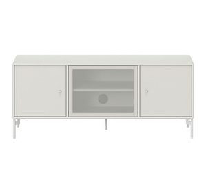 Octave I TV & Sound Unit, Nordic, White Legs