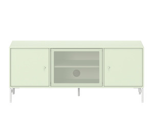 Octave I TV & Sound Unit, Pomelo, White Legs