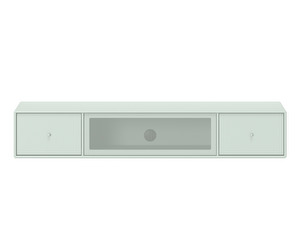 Octave II TV & Sound Bench, Mist, Wall-Mounted