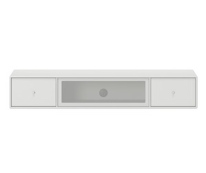 Octave II TV & Sound Bench, New White, Wall-Mounted