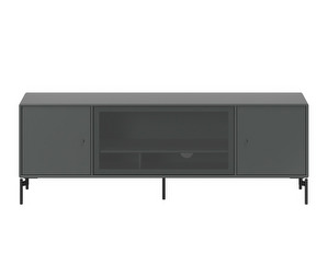 Octave III TV Table, Anthracite, Black Legs