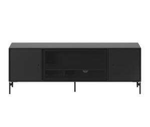 Octave III TV Table, Black, Black Legs