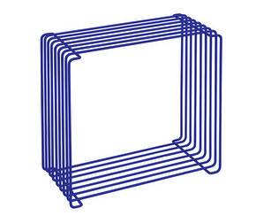 Panton Wire Cube, Blue, W 18.8 cm