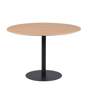 Koti Dining Table, Oak/Black, ø110 cm