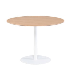 Koti Dining Table, Oak/White, ø100 cm