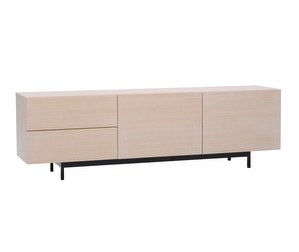 Laine TV-Stand, White Lacquered Oak, W 180 cm